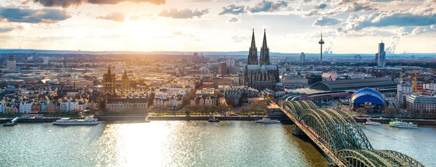Papier Peint photo Panoramique Panorama de Cologne