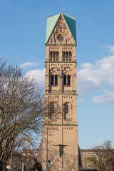 Fototapeta na wymiar Rochuskirche (St. Rochus) Düsseldorf Pempelfort
