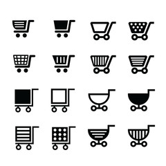 Shopping cart icons design
