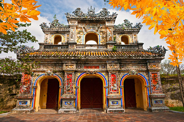 Entrance of Citadel, Hue, Vietnam.