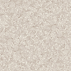 Fototapeta premium Wavy doodle seamless pattern