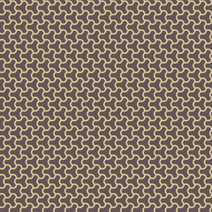 Seamless golden ornament. Modern stylish geometric pattern with repeating elements