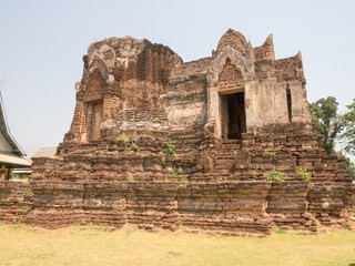 Fototapeta na wymiar Archaeological site at Phitsanulok in Thailand