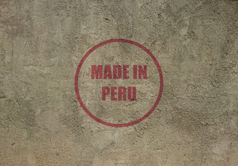 Peru da üretilmiş