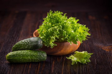 Fresh green vegetables