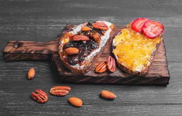 Sweet dessert sandwiche