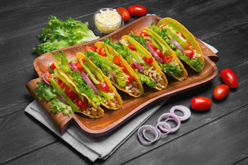 Mexican food tacos