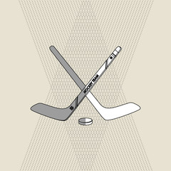 hockey sport design, vector illustration