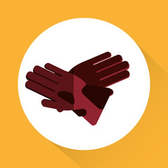 Winter gloves design, vector illustration