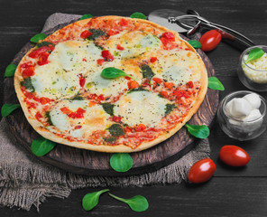 pizza mozzarella food photo