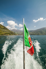 Fototapeta premium lago d'Iseo e monte isola