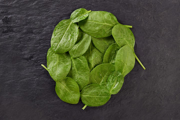 fresh green spinach