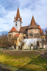 Fortified church of Cristian,Sibiu, Romania