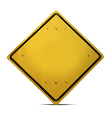Concept traffic road sign template