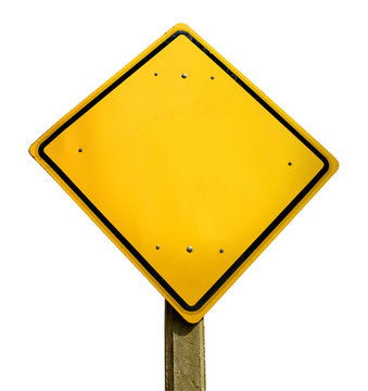 Road sign template concept with empty space