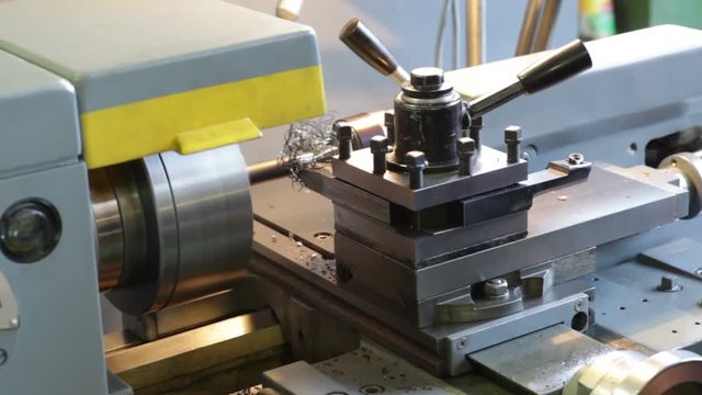 turning lathe. Footage