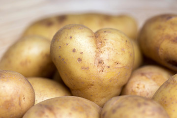 Herzförmige Kartoffel