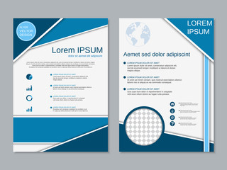 Obraz premium Modern booklet design vector template
