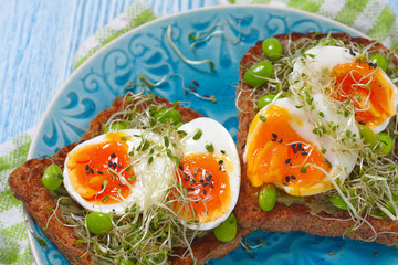 Avocado and egg toast