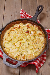 Potato gratin with cream