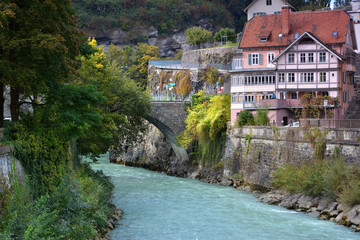 river in Feldkirch, Austria in Europe