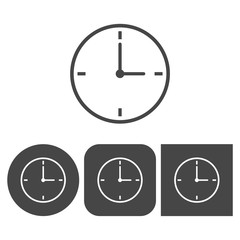 Clock - vector icon