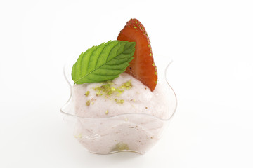 mousse di fragole