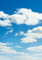 Gordijnen clouds in the blue sky © ZaZa studio