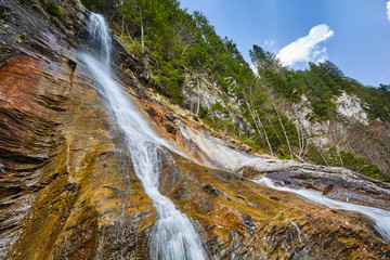 Waterfall in the mountains