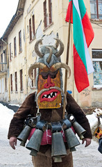 Fototapeta na wymiar kukeri mask, Surva festival 