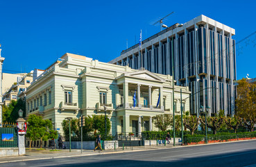 The Hellenic Ministry of Foreign Affairs Government Building in Athens, Greece.