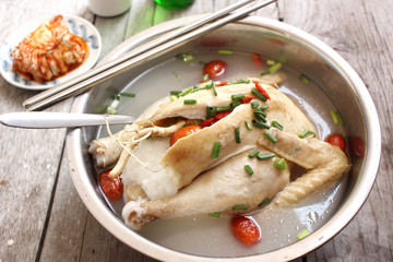Ginseng chicken soup korean food