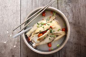 Ginseng chicken soup korean food