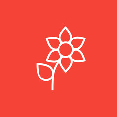 Flower line icon.