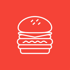 Double burger line icon.