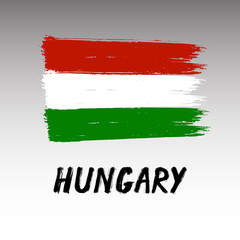 Flag Of Hungary - Grunge