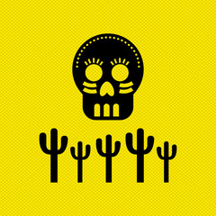 mexican culture icon design 