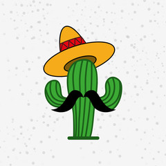 mexican culture icon design 
