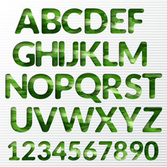 Alphabet with shadow effect