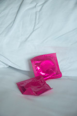 condom on bed - sexy set up