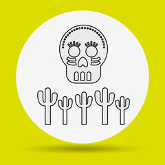 mexican culture icon design 