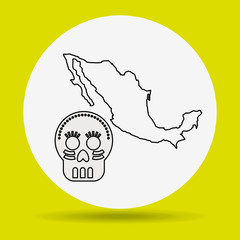 mexican culture icon design 