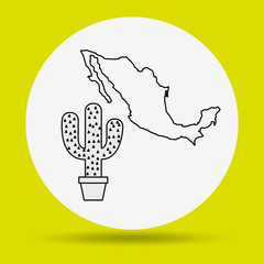 mexican culture icon design 
