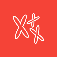 Chromosomes line icon.