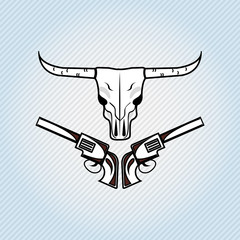 wild west icon  design 