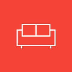 Sofa line icon.