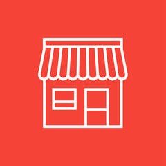 Shop line icon.
