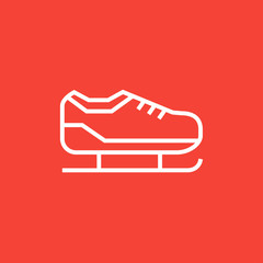 Skate line icon.