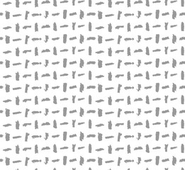 Vector seamless  modern brush spot pattern. Hand drawn artistic pattern. 