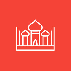 Mosque line icon.